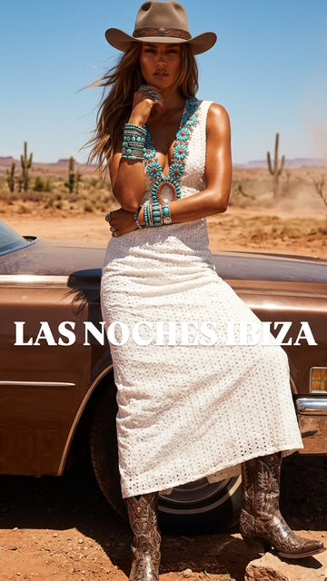 MOON DRESS EYELET