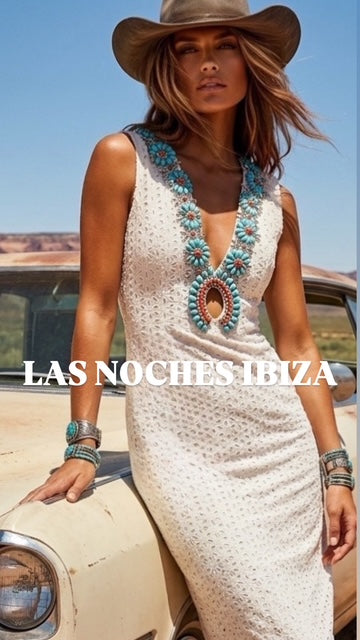 MOON DRESS EYELET